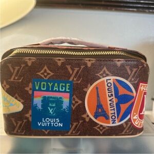 Louis Vuitton Brown Flight Mide Travel Toiletry Bag